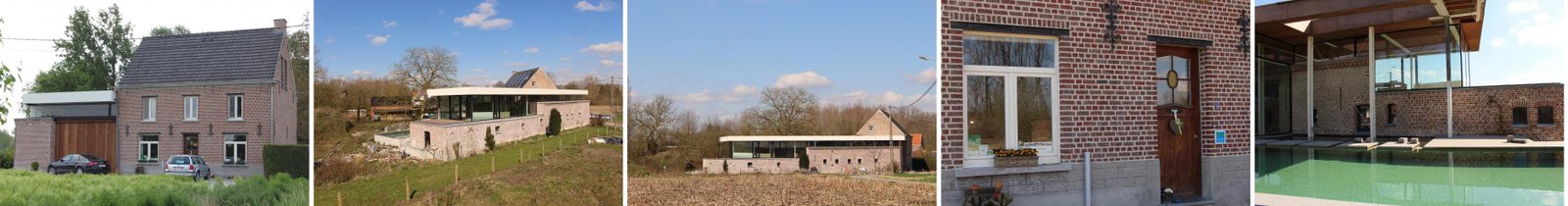 Verbouwde oude stallingen bij B&B De Notelaar